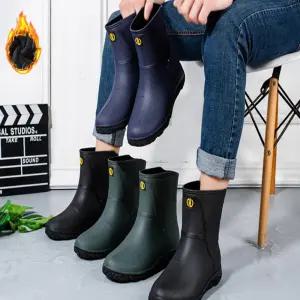 남성 장화 방한부츠 패션장화 방수신발 발목 레인부츠 rLv1+8xqf
