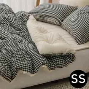 슈퍼싱글이불패드세트 차렵이불 패드세트 슈퍼싱글SS 이불 블랙 패드 베이지