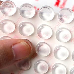 투명 실리콘 과립 반구형 충돌 방지 입자 도어 핸들 스티커 범프 쿠션 미끄럼 발 매트