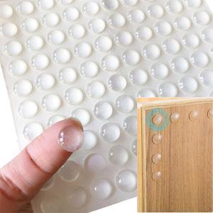 투명 실리콘 과립 문짝 핸들 스티커 자체 접착 충돌 방지 부드러운 쿠션 미끄럼 매트 100 개 64