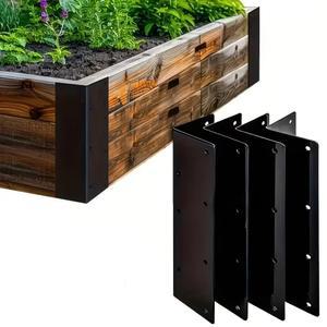 4개 금속 정원용 침대 코너 브래킷 높이 조절 가구 야외 사용 가정 정원 프로젝트 장식용 고정 연결 부품