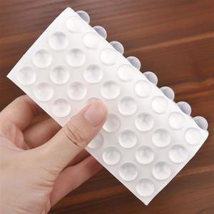 문짝 스티커 페이스트 실리콘 쿠션 캐비닛 소음기 고무 매트 가구 충돌 방지 미끄럼 입자 36 개 64 100