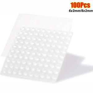 새로운 자가 접착 댐퍼 버퍼 원형 실리콘 도어 투명 캐비닛 범퍼