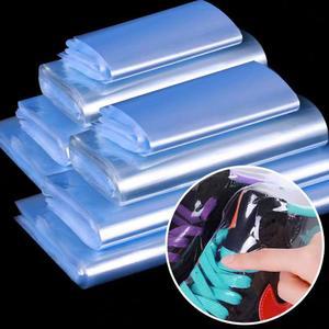 100pcs Pvc 열 수축 필름 가방 비닐 봉투 DIY 송풍기 인감 플랫 입 랩 방수 저장