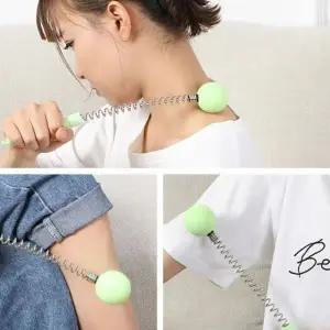 스프링 공마사지 스틱 어깨 뒷목 마사지