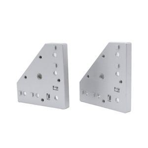 4PCS 알루미늄 합금 프로파일 엔드 연결 플레이트 3060 4080 6060 8080 터 발 조정 지원