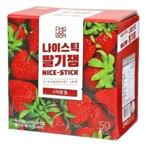 나이스틱 K7X4R5H5 딸기잼 20gx50개 초록원