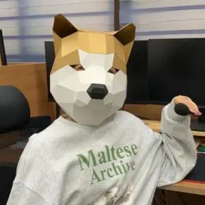 가면만들기 종이탈 만들기 3D 동물 시바견