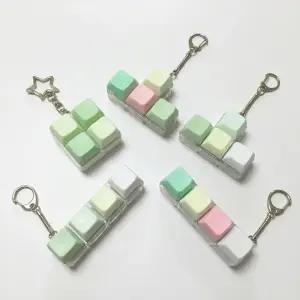 키보드 딸깍이 키링 키캡 키링 기계식 청축 키홀더 열쇠고리 클릭커 키감