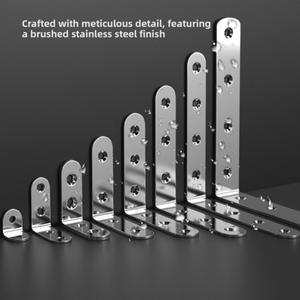 스테인리스 스틸 L자형 코너 코드 90도 L 브래킷 가구 캐비닛 앵글 커넥터 선반 도어 지지대 나사