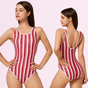 [랠리] 여자 수영복 미들컷 U백 실내수영복 샤인레드 PSLA119RED