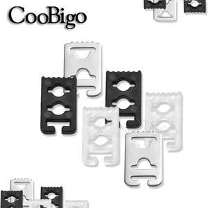 12개 묶음 노타이 간편 신발끈 탄성 버클 편리한 묶지 않는 플랫 클립 모든 번지 로프에 맞음