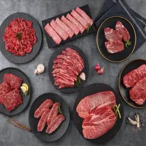 [죽향담소] 1+등급 한우 인기 특수부위 구이모듬 400g(부채+업진)