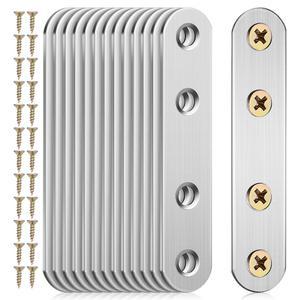 14 Pcs 스테인레스 스틸 코너 코드 결합 플레이트 커넥터 나무 금속 브래킷에 대 한 직선 교정기