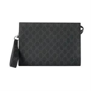 MUST IT_ 그레이 트리밍 스몰 파우치 768255 FACQC 1048