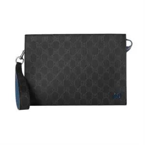 MUST IT_ 블루 트리밍 스몰 파우치 768255 FACQC 1052