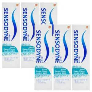 센소다인 엑스트라 딥클린 치약 120g 6개