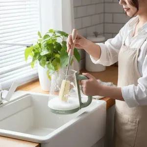 텀블러 세척솔 틈새 설거지 브러시 커브형 주방 청소도구 3종 세트