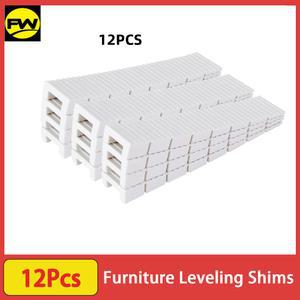 12팩 가구 플라스틱 레벨링 심 간편하게 자를 수 있는 사이즈 조절 가능 레벨러 화장실 문 창문 창고 테이블용