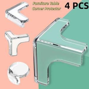 4Pcs 안전 실리콘 보호대 테이블 코너 가장자리 보호 커버 충돌 방지 가드