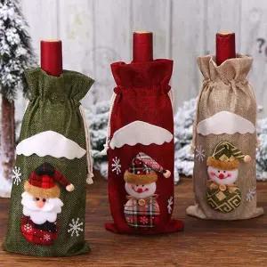 크리스마스 귀여운 캐릭터 보틀커버 와인병데코 장식