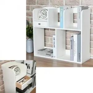 ( )책상 위 책꽂이 선반 사무실 정리함 2단 화이트