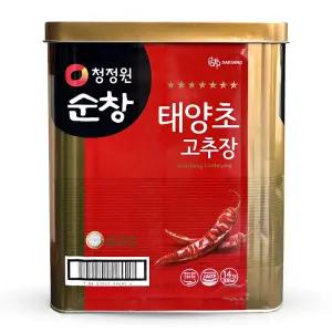 청정원 순창 태양초 고추장 14kg 업소용 대용량 식자재 캔 말통