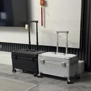 승무원 여행가방 바퀴달린 미니캐리어 승무원캐리어 수하물 기내수하물 여행 실버 작은여행가방