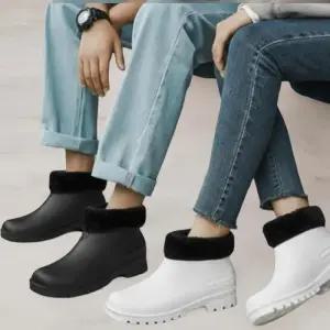 [옷자락]남성 방수 방한 기모 스노우 레인 짧은 부츠