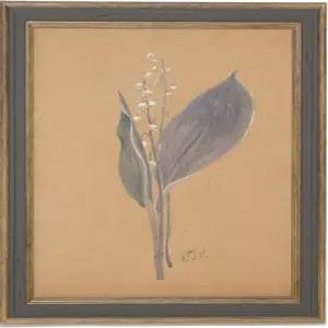 꽃잎 레인 꽃무늬 벽 예술 - 액자 앤티크 장식 나만의 갤러리 세트 만들기 다크 아카데미아 캔버스 갈색