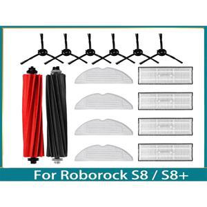 Roborock S8 / S8+용 액세서리 로봇 진공 예비 부품 메인 사이드 브러시  천 HEPA 필터 먼지 봉투 소모품