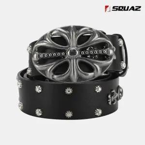 [스콰즈]스콰즈 타원 찡 벨트 허리띠 캐주얼 패션 벨트 SDU144