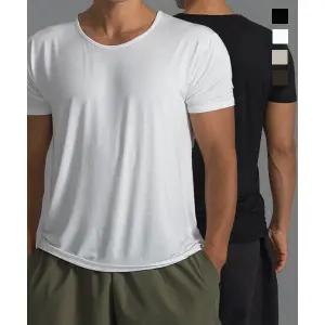 발리안트 머슬핏 모달 U넥 반팔 티셔츠 2062558