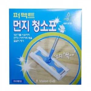 ( )비젼 퍼펙트 먼지청소포60매입 부직포 밀대걸레리필