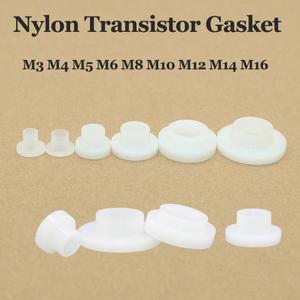 200x 나일론 트랜지스터 가스켓 T 형 플라스틱 부싱 절연 스텝 스페이서 실리콘 패드 노트북 C G 용 히트 싱크 심 와셔