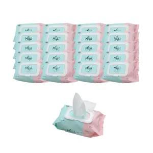 미엘 클래식 (플레인) 물티슈 100매 캡형 x20팩 고평량 대용량