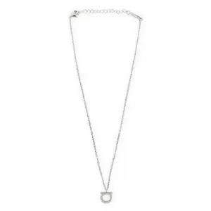 MUST IT_페레가모 여성 간치니 크리스탈 팬던트 목걸이 실버) 760132 696657