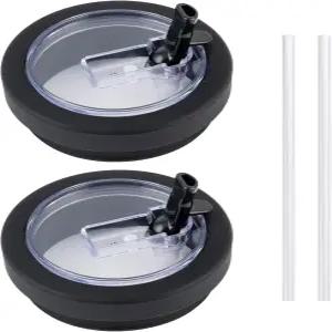 실리콘 플립 빨대 뚜껑 교체는 하이드로저그 32온스 트래블러 컵과 호환되며 플라스크 및 40온스 검은색