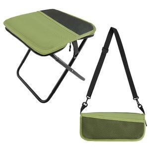 HGEKLIZV 휴대용 의자 소형 접이식 초경량 캠핑 낚시용 하이킹 녹색