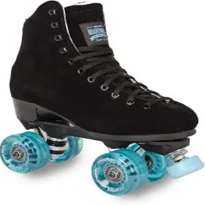 보드워크 블랙 아웃도어 롤러 스케이트 - 블루 모션 (남자 9 여자 10)