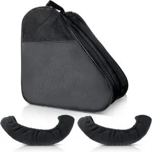 클라이시 3Pc 롤러 스케이트 가방 및 스 블레이드 커버 세트 조절 가능한 어깨 스트랩은 쿼드 인라인