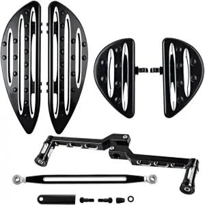 아스트라 디포 프론트 리어 스트레치 라이더 플로어보드 토 힐 기어 변속 레버 시프터 페그 할리 로드 킹