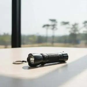 초소형 알루미늄 LED 손전등 휴대용 미니 랜턴 캠핑 열쇠고리 라이트