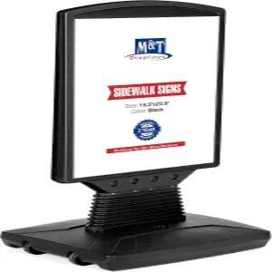 M T 마스터 사인 플렉스 보드 블랙 16.54x23.62인치 양면 포장 보도 표지판 광고 표시 포스터 메뉴 홀더