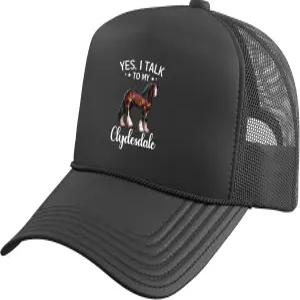 클라이드데일 러버 승마 말 장난감 걸 트럭 운전사 모자 메쉬 뒷면 조절 가능