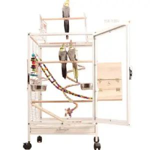 이동식 사육장 A 놀이터 새장 케이지 앵무새장 외출(1)