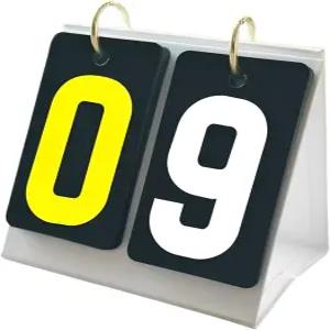 당구장 스포츠 방수 내구성 매트 소재를 위한 트루제틱 미니 스코어보드 스코어 플립퍼