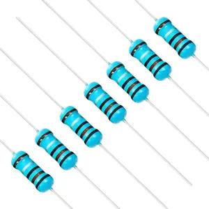 Chanzon 50pcs 1W 0.1 ω 옴 0r1 금속 필름 고정 저항기 0.01 ± 1 허용 오차 0.1R MF 관통 홀 저항 전류