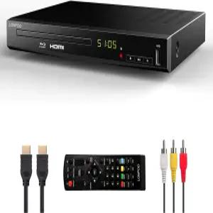 HDMI 및 AV 케이블이 포함된 TV용 HD 블루레이 디스크 플레이어 1080P 내장 PAL NTSC 동축 출력 USB 입력