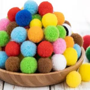 RAINFLOW 미니 폼 - 작은 다양한 색상의 폼폰 파라 매뉴얼리데이즈 DIY 공예 예술 및 크리스마스를 위한